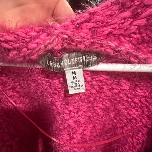 Urban Outfitters Fuzzy Pink Cardigan - Picture 2 of 4